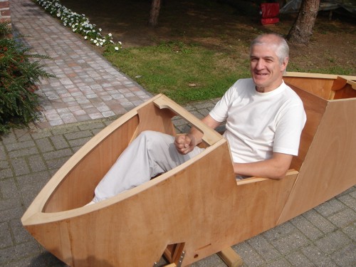 "Just getting the feeling" A typical picture you will find near all homebuilders.
