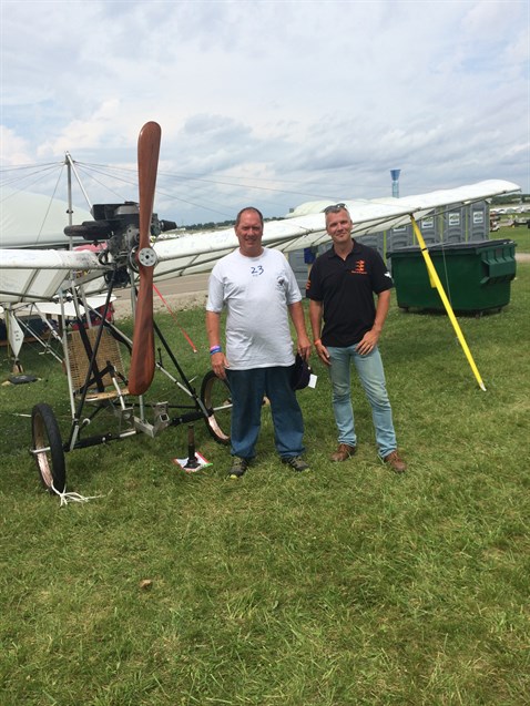 Lee Fisher and me in front of his wonderful work.